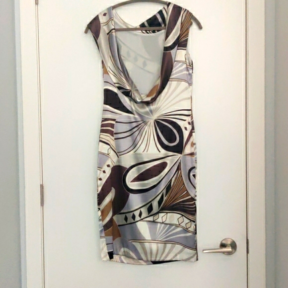 Anne Klein satin long dress low back - Picture 2 of 4